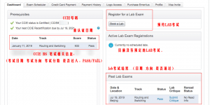 CCIE LAB 电子证书（2019版样图）