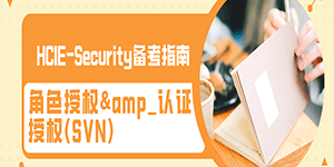 角色授权&amp_认证授权(SVN)——HCIE-Security_备考指南