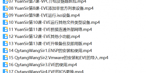 EVE-NG模拟器安装及使用综合视频教程汇总集【共23集】